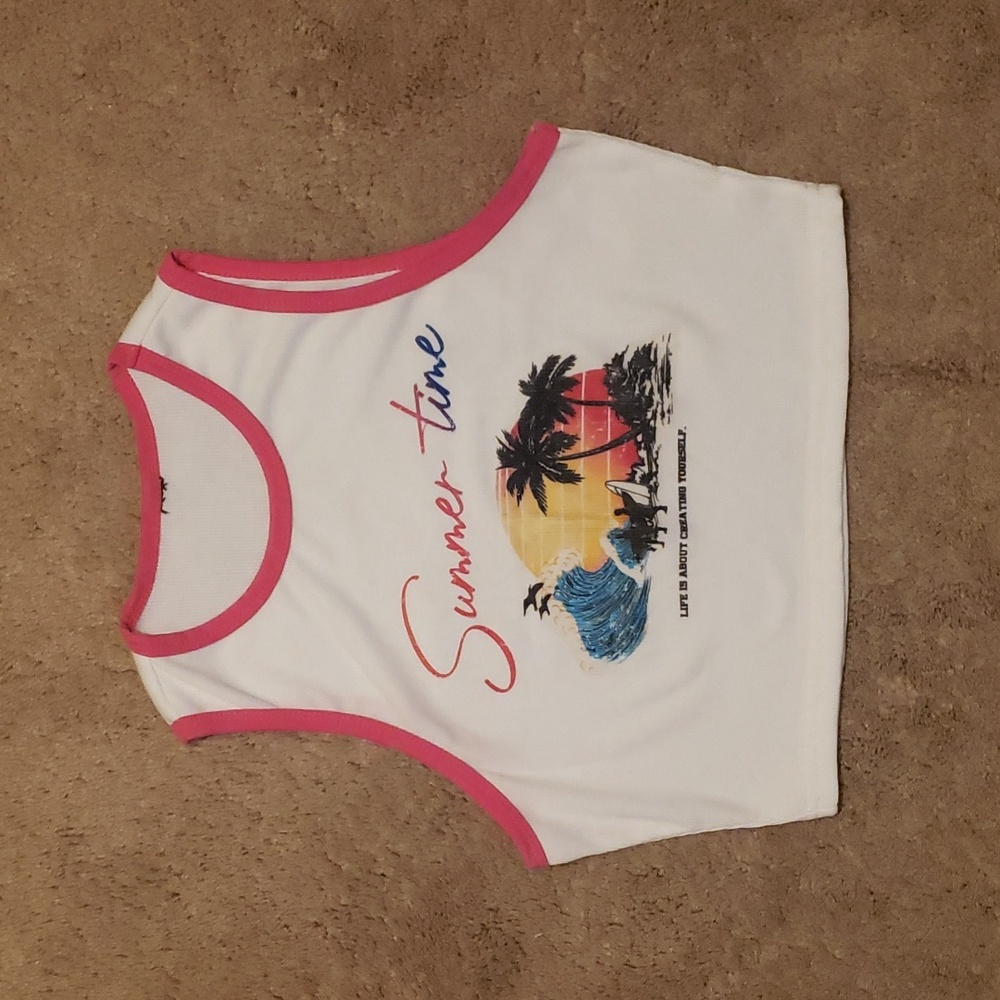 Summer Time Logo Crop Tank